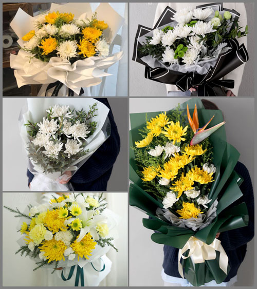四川达州开江县靖安乡白事花束代送